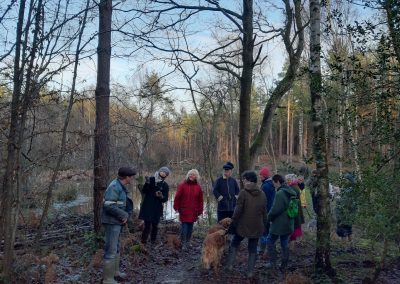 Sunday walks near the Pond. Credit: Steve Lewis